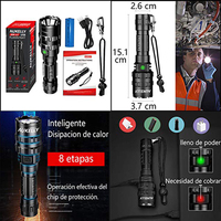 Luces LED de Campamento Linterna para Exteriores Recargable Portátil Impermeable Lámpara con Batería