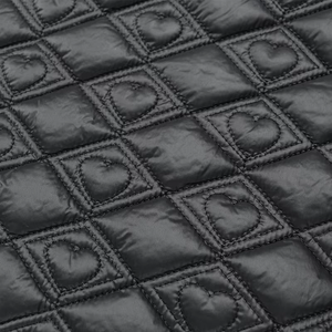 Áo khoác mùa đông lót bông, chất liệu 100% nylon may chần hình trái tim, ấm áp và có thể tùy chỉnh - Product Image 1