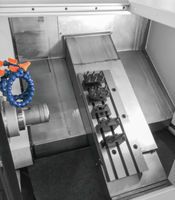 Mesin Bubut CNC Mini CHUANGCUN BL-S32/32T Single Spindle Medium Duty Horizontal Slant Bed untuk Kontrol 5000 RPM 8 Stasiun Alat