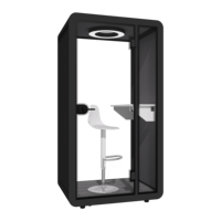Cabine insonorisée modulaire moderne avec verre insonorisant de 10 mm, idéale pour les réunions professionnelles, les espaces de travail silencieux, les bureaux, les hôtels