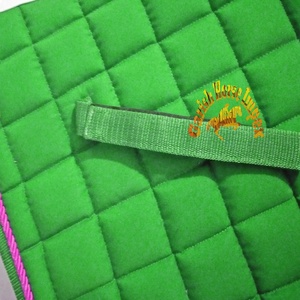 Couverture de selle d'équitation, tapis de selle équine, couverture de couleurs vertes, produits équestres, nouveau Design, vente en gros, personnalisé - Product Image 6
