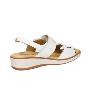 Cinzia Soft Women's Wedge <b>Sandal</b> White IO21637CP - Product Image 4