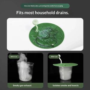 <span class=keywords><strong>Couvre</strong></span>-drain de <span class=keywords><strong>sol</strong></span> en silicone anti-odeur en forme de feuille de lotus, bouchon d'égout, couvercle scellé, style moderne et simple, dispositif de toilette imperméable et parfumé - Product Image 2