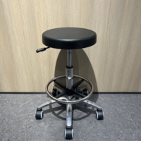 Tabourets de laboratoire en cuir PU antistatique ESD professionnels chaises de 400 livres porteuses maximales avec résistance à la corrosion étanche