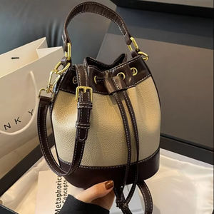 Nouveau Design Senior Sense Cordon Seau Sac Bolsa Feminina Mode Rétro Texture Femmes Unique Épaule Sac À Bandoulière - Product Image 1