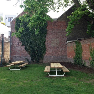 Factory Outdoor Wood Commercial Long Picnic Table Restaurant Outside Patio Park Picnic Table <strong>Bench</strong> Outdoor Garden <strong>Dining</strong> <strong>Set</strong> - Product Image 2