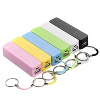 Cadeau promotionnel, chargeur portable de téléphone portable, batterie externe au lithium colorée 1200-2600 mAh, chargeurs USB, petite taille, compatible micro