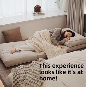 Sofá <span class=keywords><strong>Cama</strong></span> Moderno para Sala de Estar, <span class=keywords><strong>Acolchado</strong></span> de Espuma, Plegable, Tipo Puff, Reclinable, Disponible en Varios Colores y Tamaños - Product Image 6