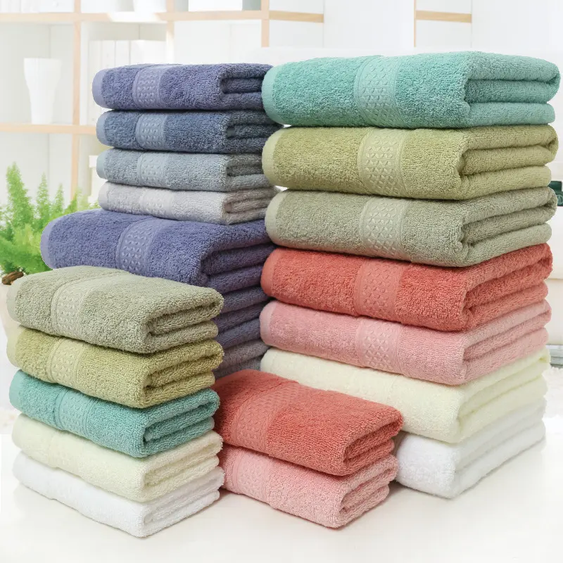 Изготовленные на заказ дешевые 100% органический хлопок махровые жаккардовые полотенце для лица и рук, набор банные полотенца комплекты класса люкс
