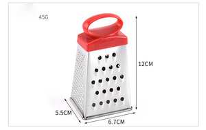 Éplucheur-râpeur manuel multifonctionnel 4-en-1 en acier inoxydable pour légumes, à quatre faces, vertical - Product Image 5