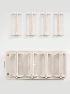 กระเป๋าเครื่องสำอางผู้หญิงแบบพับได้ PU แบบพกพาความจุขนาดกลาง 4-in-1 สำหรับเดินทางกันน้ำได้พรีเมี่ยมสำหรับชุดด็อปป์คิท - Product Image 5