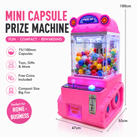Mini machine à pinces mignonne en forme de chariot, jaune, style dessin animé, jeu d'arcade attrape-poupées, machine à monnayeur pour la location d'événements pour enfants