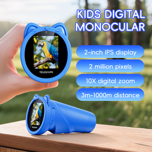 Inskam 389 đầy đủ màu sắc màn hình miniscope kính hiển vi kỹ thuật số 10x Độ phóng đại spyglass trẻ em Kính viễn vọng một mắt Đồ chơi Silicone - Product Image 2