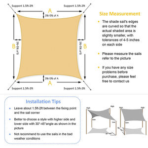 <span class=keywords><strong>Voile</strong></span> d'<span class=keywords><strong>ombrage</strong></span> beige en polyester imperméable 3x5m <span class=keywords><strong>Voile</strong></span> d'<span class=keywords><strong>ombrage</strong></span> commerciale <span class=keywords><strong>avec</strong></span> poteaux <span class=keywords><strong>Voile</strong></span> d'<span class=keywords><strong>ombrage</strong></span> en tissu <span class=keywords><strong>avec</strong></span> œillets - Product Image 2