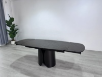 Table à manger extensible en céramique avec plateau en pierre frittée, pliable et peu encombrante, vente en gros, fabricant de meubles