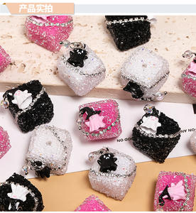 Fabricant vente en gros Halloween fantôme carré diamant boule strass gravier acrylique perles en vrac accessoires - Product Image 4