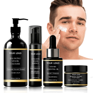 <span class=keywords><strong>Coffret</strong></span> de Soins pour Hommes Marque Blanche : Traitement <span class=keywords><strong>Anti</strong></span>-Acné, Vitamine C, Hydratant Naturel, Éclaircissant, <span class=keywords><strong>Anti</strong></span>-Âge – Idéal Cadeau et Voyage - Product Image 1