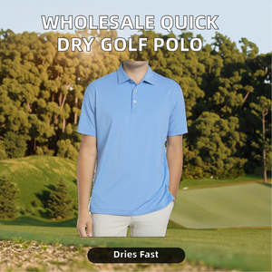 Camiseta de Golf de Manga Corta para Hombre, Tejido Sólido de Secado Rápido, Personalizable con Logotipo, de Alta Calidad, en Poliéster, Venta al Por Mayor - Product Image 2