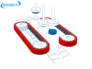 Tự động kéo xuống cao su bao phủ vành đai thời gian cho máy đóng gói chân không lớp phủ màu Đỏ Liền mạch chống mài mòn bờ 40 ~ 60 - Product Image 3