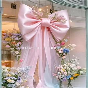 Nœud géant en tissu pour événements et fêtes, idéal pour les décorations d'anniversaire d'enfants et les vitrines des centres commerciaux – Vente chaude - Product Image 3