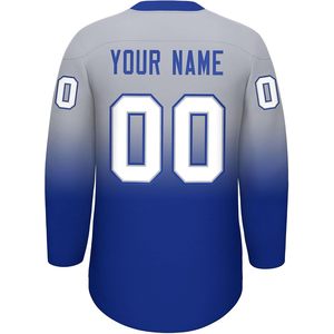 Maillot de hockey personnalisé à col en V pour hommes et jeunes, avec nom et numéro personnalisés, sublimé, anti-humidité, vêtements de hockey sur glace - Product Image 2