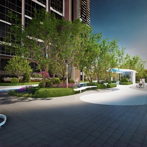 تصميم المناظر الطبيعية لمجمعات الشقق، تخطيط المساحات الخضراء في الساحات وممرات المشاة - Product Image 1