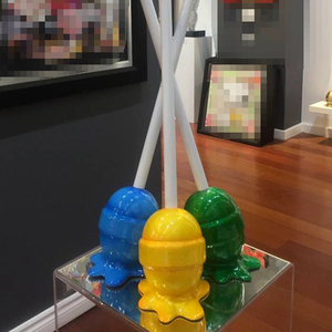 Más popular goteando de estilo de arte de fibra de vidrio de piruleta gigante <span class=keywords><strong>escultura</strong></span> para venta - Product Image 1