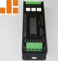 DC5-24V Multi funcional DC5 24V Max 16A DMX a SPI decodificador DE8802 SPI controlador