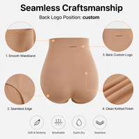 Culottes gainantes pour femmes à prix abordable, avec logo personnalisé, ultra-confortables, sans couture, double couche, effet ventre plat, respirantes, pour le quotidien et le sport, taille haute