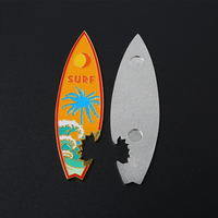 Personnalisé Maldives Métal Magnétique Creative Souvenirs Cuisine Ouvre-Cuisine Outil Mer Koa Planche de Surf Ouvre-Bouteille Aimant de Réfrigérateur
