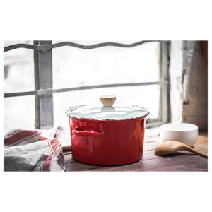 Daile thiết kế mới Nhật Bản không dính men sứ đồ nấu nướng nồi với đôi xử lý - Product Image 6