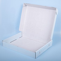 Offre Spéciale : Boîte d'expédition pliable en carton ondulé personnalisée, écologique, bleue, pour cadeaux, imprimée quadricolore avec revêtement UV