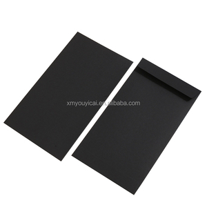 Tự niêm phong <span class=keywords><strong>A4</strong></span> A7 C6 C5 đồng bằng màu đen phong bì tùy chỉnh màu đen Kraft phong bì với logo - Product Image 3