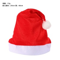 Chapeau de Noël OEM en fil doré estampé à chaud, chapeau épaissi, décoration de Noël, chapeau de Père Noël imprimé, décoration de fête de fin d'année