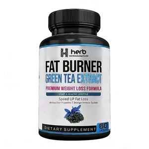 Acelerador Metabólico Extremo, Quemador de Grasa Termogénico, Cápsulas de Suplemento Herbal con Extracto de Té Verde, Uso en Adultos, 60 Cápsulas/Botella - Product Image 1