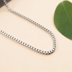 Collier en acier inoxydable plaqué <span class=keywords><strong>or</strong></span> 14k, 2 pièces, 1mm, bijoux chaîne - Product Image 2