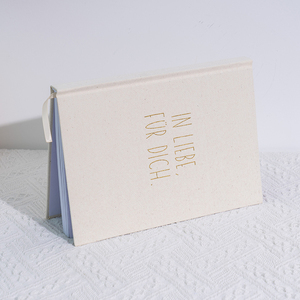 Tùy chỉnh in linen vải lòng biết ơn A5 Tạp Chí bìa cứng biểu tượng tùy chỉnh vàng dập lót máy tính xách tay kế hoạch - Product Image 3