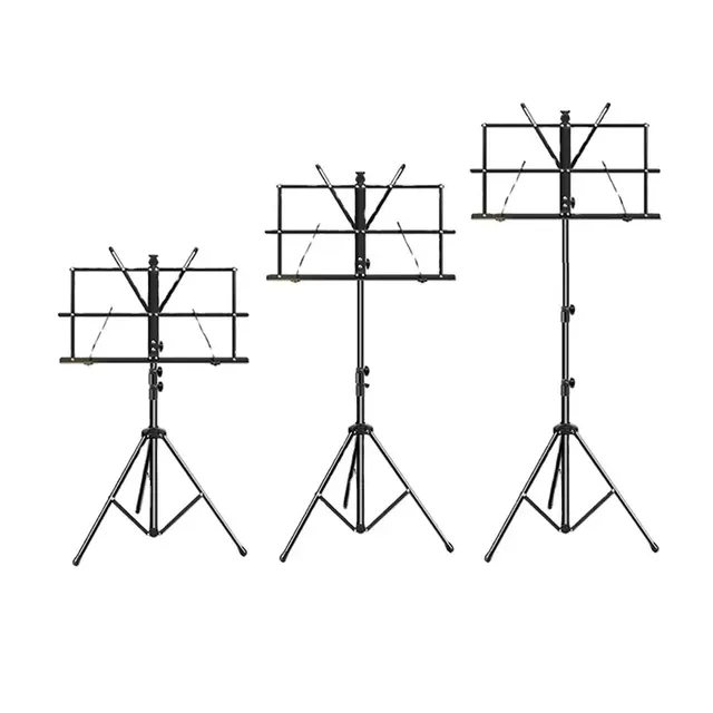 PA200 Factory Direct Professional Lightweight Adjustable Iron Folding Sheet Music Stand for Musical Instruments Accessories