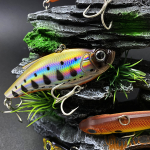 Leurres de pêche artificiels vibrants sans queue avec bille d'acier intégrée pour la pêche en mer, la traîne et la pêche au lancer – Leurre dur coulant Vib - Product Image 5