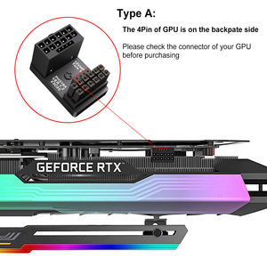 <span class=keywords><strong>Adaptateur</strong></span> 180 degrés en aluminium ATX3.0 <span class=keywords><strong>12VHPWR</strong></span> 16 broches 600W 12 + 4 broches PCIE 5.0 Connecteur pour cartes graphiques 4080 4090 4070 GPU vidéo - Product Image 2