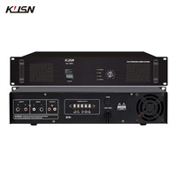 Amplificateur de puissance 500 Watts 100V à tension constante, panneau en alliage d'aluminium 2U, KA-500S, classe Ab, système audio professionnel PA