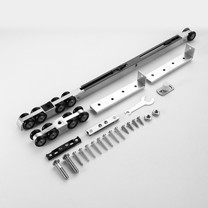 Phụ kiện cửa trượt âm hiện đại bằng thép không gỉ, ray treo, bánh xe nylon, tải trọng 80-100kg - Product Image 6