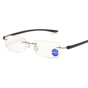 <span class=keywords><strong>Gafas</strong></span> de lectura magnéticas graduadas, lentes cuadrados sin montura, con patas de Metal, antiluz azul, 2028 - Product Image 1