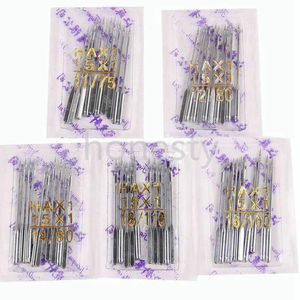 Aiguilles de <span class=keywords><strong>Machine</strong></span> <span class=keywords><strong>à</strong></span> Coudre Domestique FLYING TIGER, Lot de 10 Pièces/Sac, Tailles 11/75, 12/80, 14/90, 16/100, 18/110, Compatibles <span class=keywords><strong>Singer</strong></span> - Product Image 2