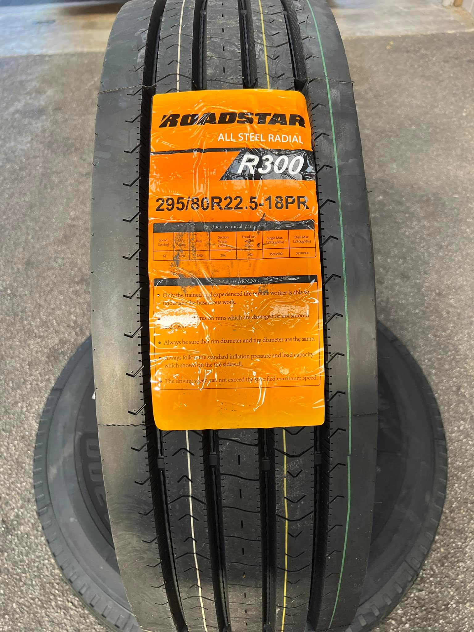 295/80R22.5 Truck Tires - High Mileage DOUBLE COIN/WYNSTAR