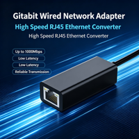 Adaptador USB 3.0 a Gigabit Ethernet RJ45, Adaptador de Red LAN para Computadora Portátil, Computadora de Escritorio, Internet por Cable