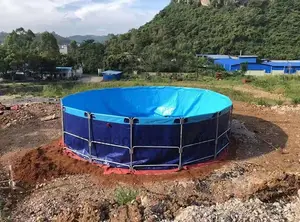 Kustom Pabrik Cina kolam ikan terbesar kolam pertanian tilapia luar ruangan dalam ruangan