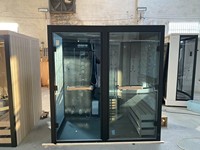Mini Cabine de Douche Hammam Russe Sauna et Salle de Vapeur Combinés pour 3 Personnes