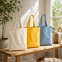 Sacs fourre-tout promotionnels personnalisables en toile de coton écologique et durable, couleur personnalisable, réutilisables, pour le shopping, taille moyenne, longueur moyenne