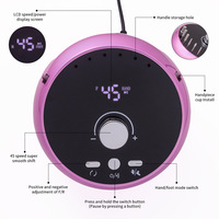 Nouvelle perceuse à ongles professionnelle multifonctionnelle à moteur sans balais léger de 45 000 tr/min, lime à ongles électrique 203, polisseuse pour manucure
